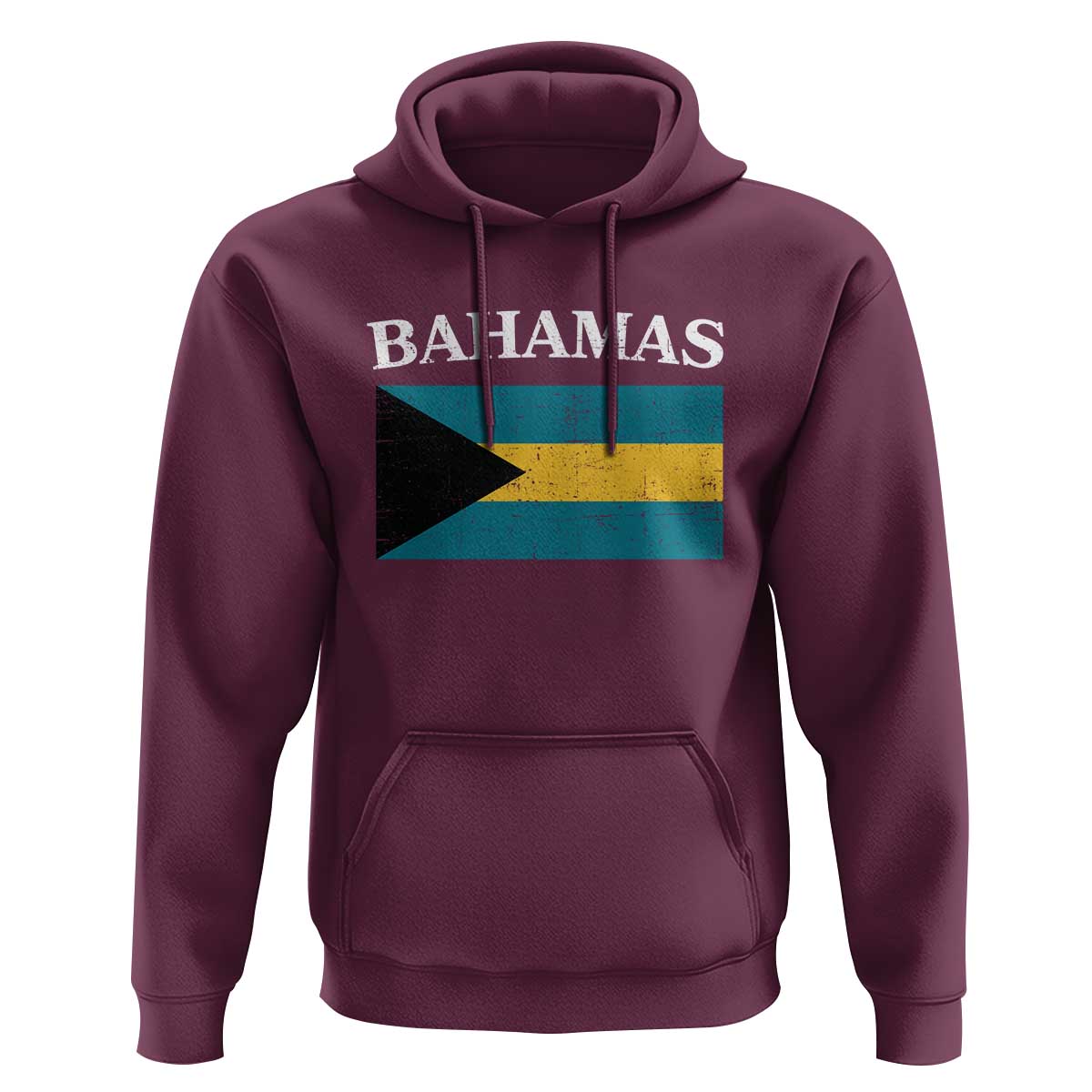 Bahamas Flag Hoodie Retro Vintage Bahamian Gifts - Wonder Print Shop