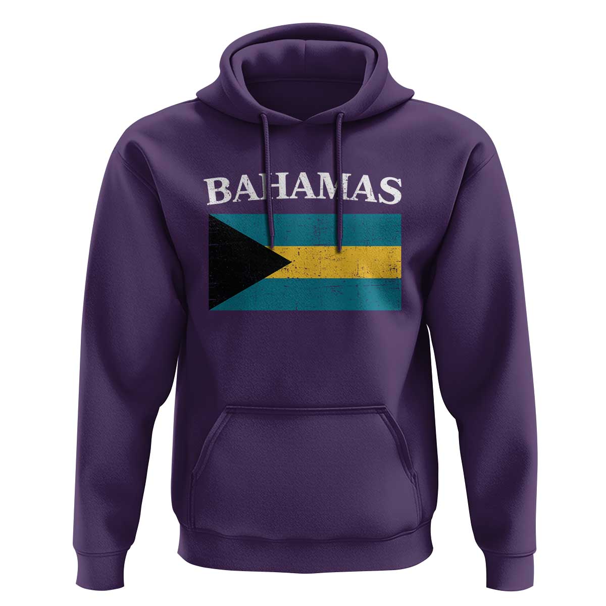 Bahamas Flag Hoodie Retro Vintage Bahamian Gifts - Wonder Print Shop