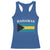 Bahamas Flag Racerback Tank Top Retro Vintage Bahamian Gifts - Wonder Print Shop