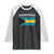 Bahamas Flag Raglan Shirt Retro Vintage Bahamian Gifts - Wonder Print Shop