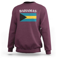 Bahamas Flag Sweatshirt Retro Vintage Bahamian Gifts - Wonder Print Shop