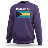 Bahamas Flag Sweatshirt Retro Vintage Bahamian Gifts - Wonder Print Shop