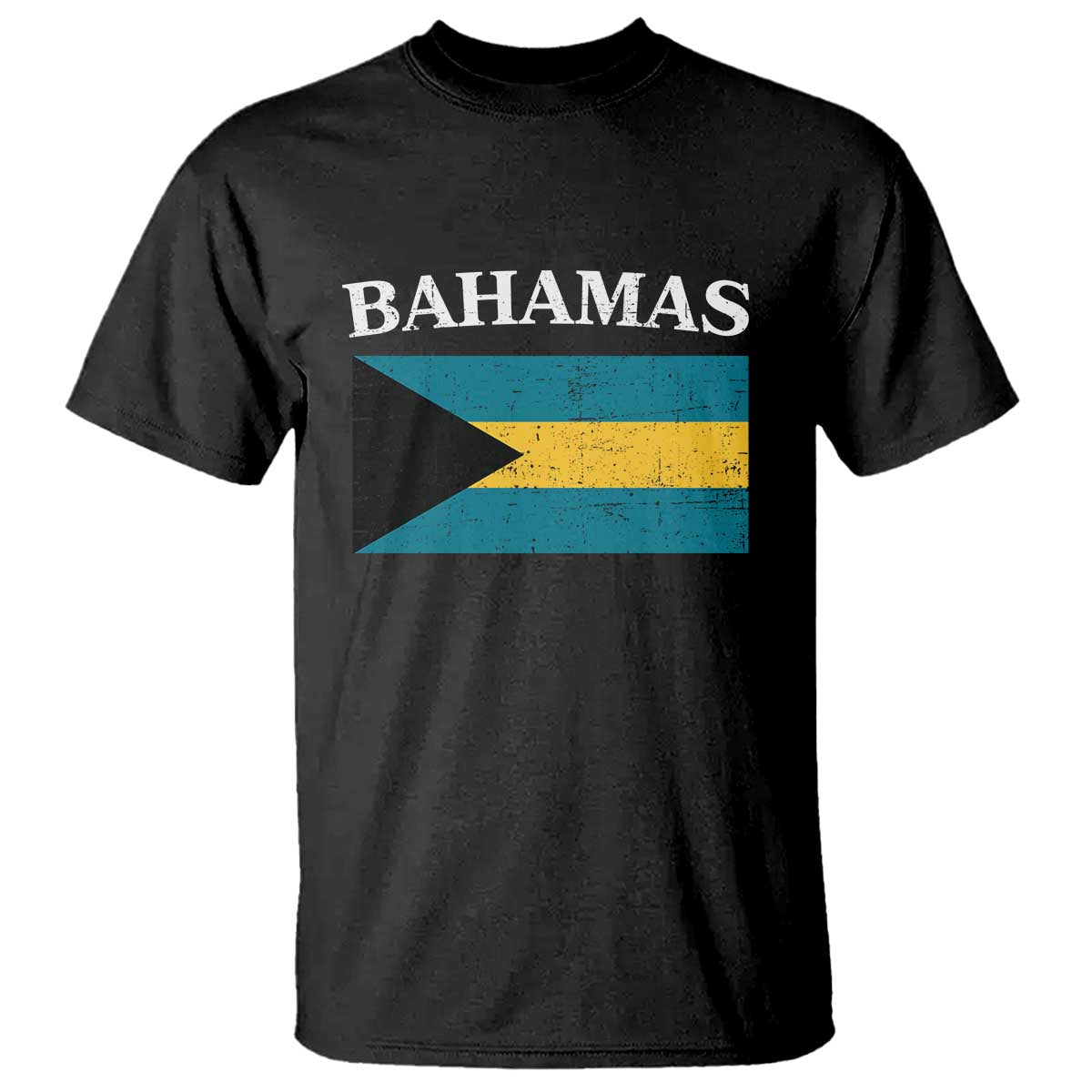 Bahamas Flag T Shirt Retro Vintage Bahamian Gifts - Wonder Print Shop