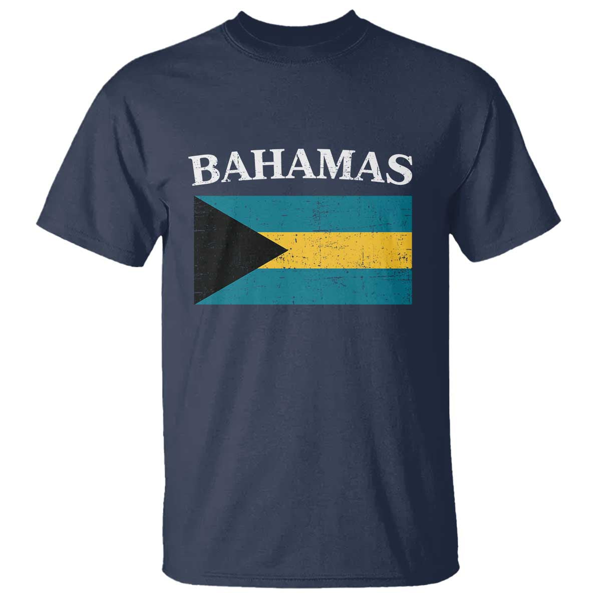 Bahamas Flag T Shirt Retro Vintage Bahamian Gifts - Wonder Print Shop