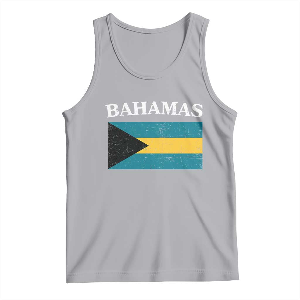 Bahamas Flag Tank Top Retro Vintage Bahamian Gifts - Wonder Print Shop