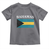 Bahamas Flag Toddler T Shirt Retro Vintage Bahamian Gifts - Wonder Print Shop