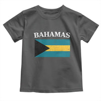 Bahamas Flag Toddler T Shirt Retro Vintage Bahamian Gifts - Wonder Print Shop
