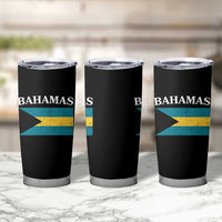 Bahamas Flag Tumbler Cup Retro Vintage Bahamian Gifts - Wonder Print Shop
