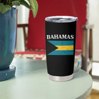 Bahamas Flag Tumbler Cup Retro Vintage Bahamian Gifts - Wonder Print Shop