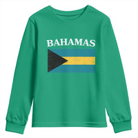 Bahamas Flag Youth Sweatshirt Retro Vintage Bahamian Gifts - Wonder Print Shop