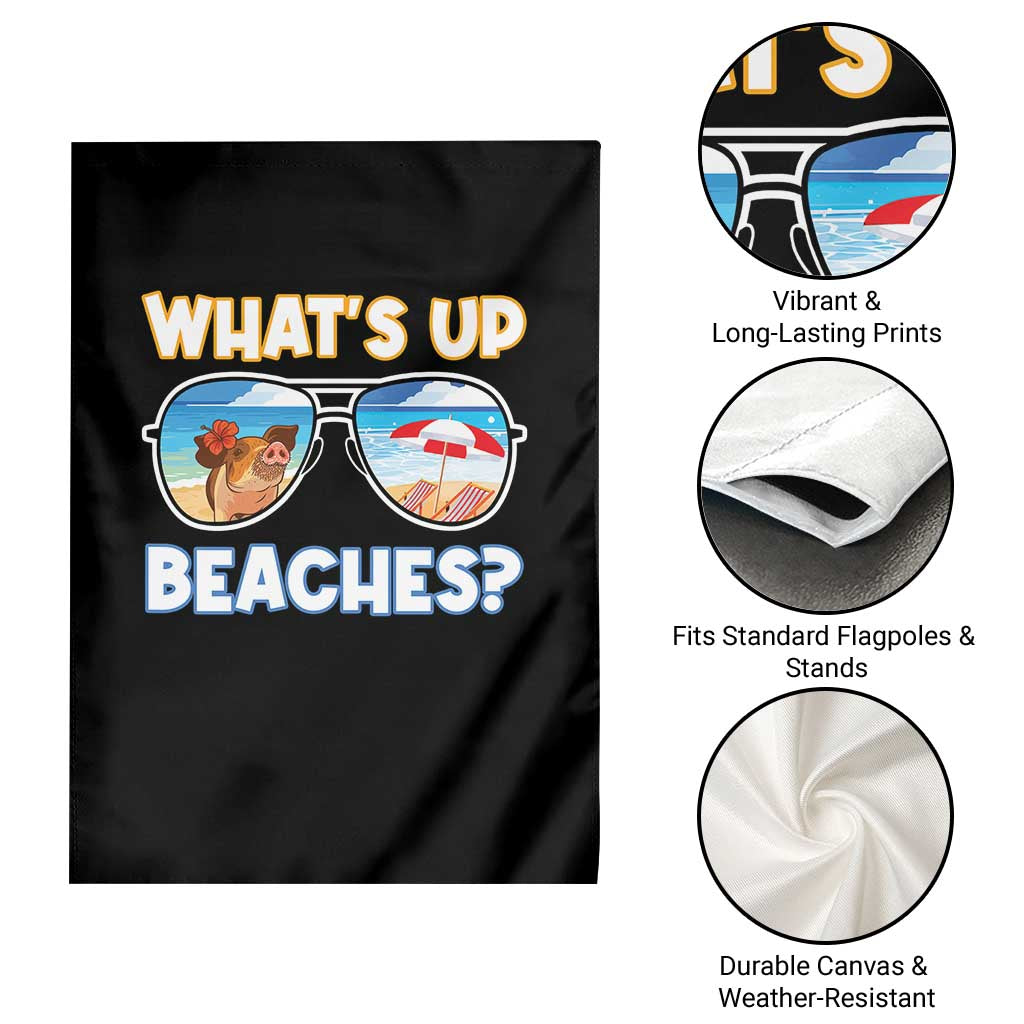 Bahamas Swimming Pigs Garden Flag Pig Swim Caribbean Beach Summer Vacation - Wonder Print Shop