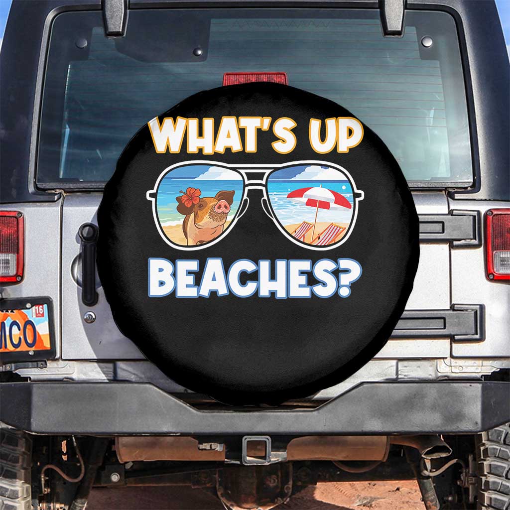 Bahamas Swimming Pigs Spare Tire Cover Pig Swim Caribbean Beach Summer Vacation - Wonder Print Shop