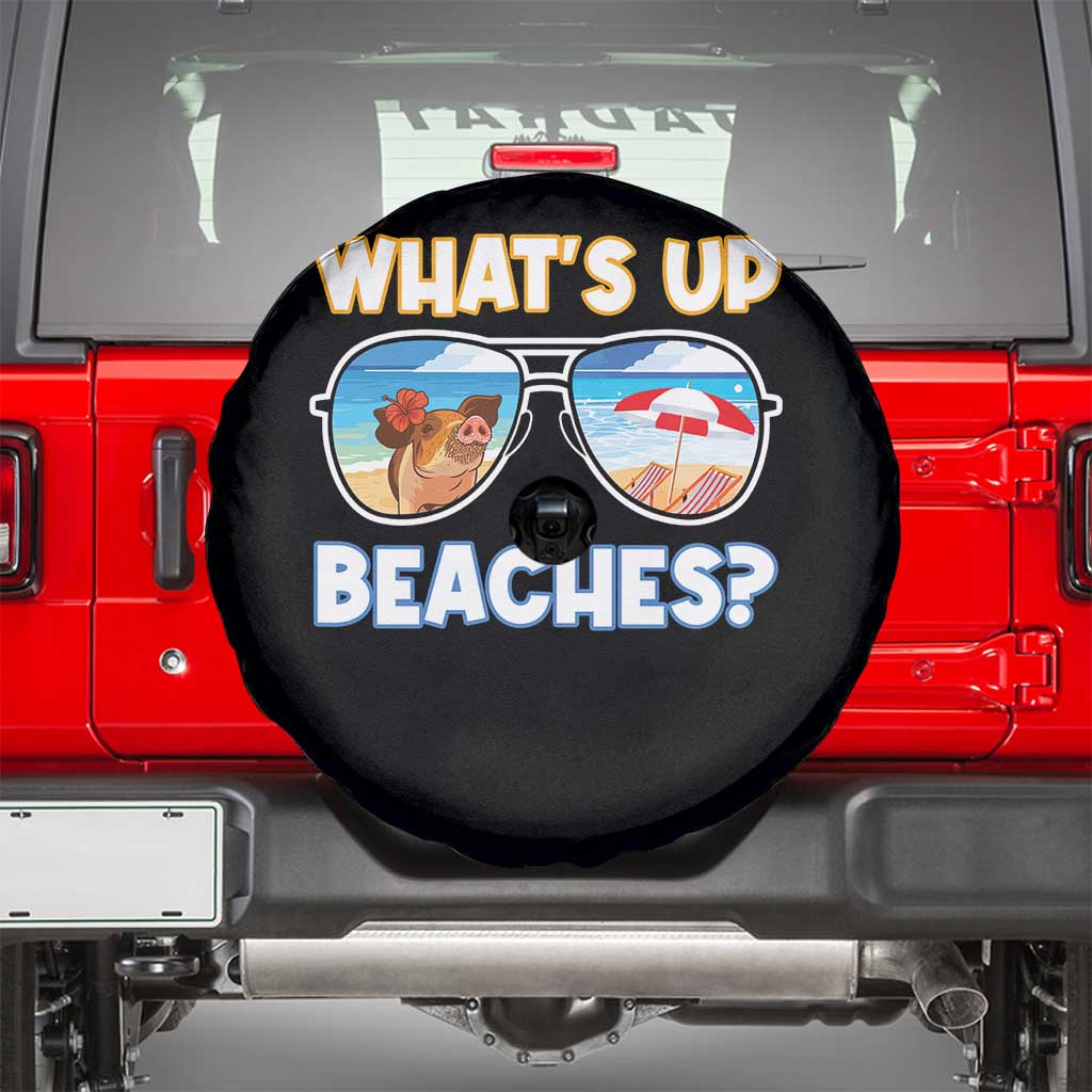 Bahamas Swimming Pigs Spare Tire Cover Pig Swim Caribbean Beach Summer Vacation - Wonder Print Shop