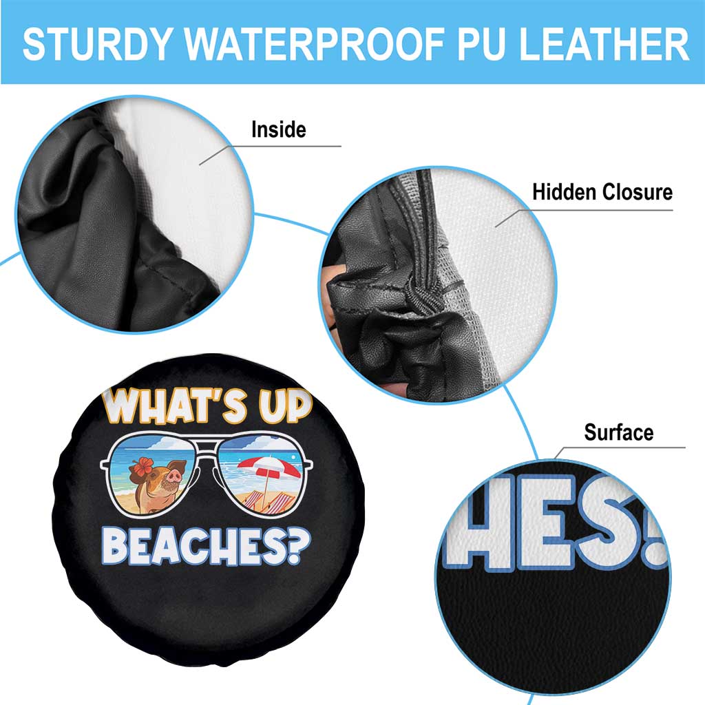 Bahamas Swimming Pigs Spare Tire Cover Pig Swim Caribbean Beach Summer Vacation - Wonder Print Shop