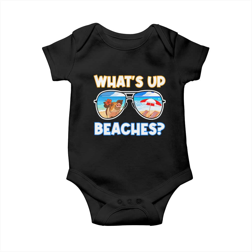 Bahamas Swimming Pigs Baby Onesie Pig Swim Caribbean Beach Summer Vacation - Wonder Print Shop