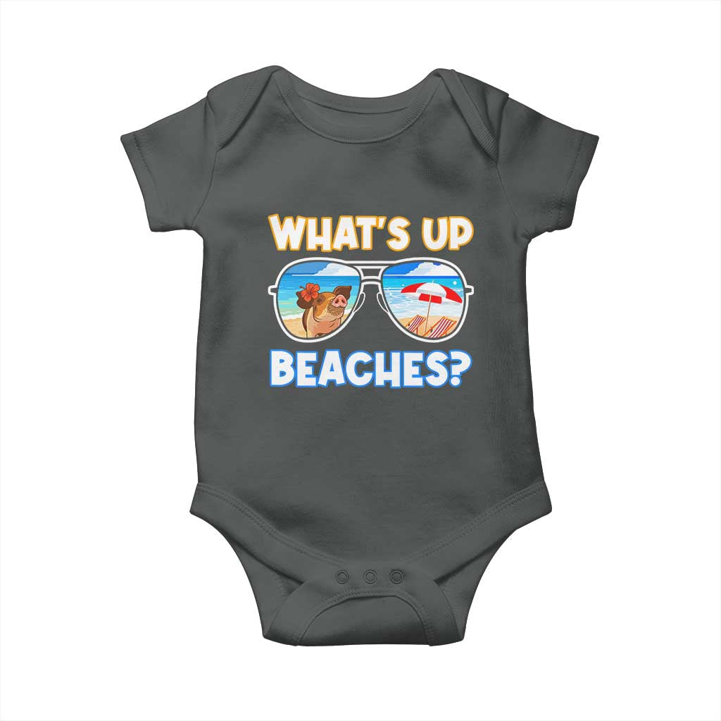 Bahamas Swimming Pigs Baby Onesie Pig Swim Caribbean Beach Summer Vacation - Wonder Print Shop
