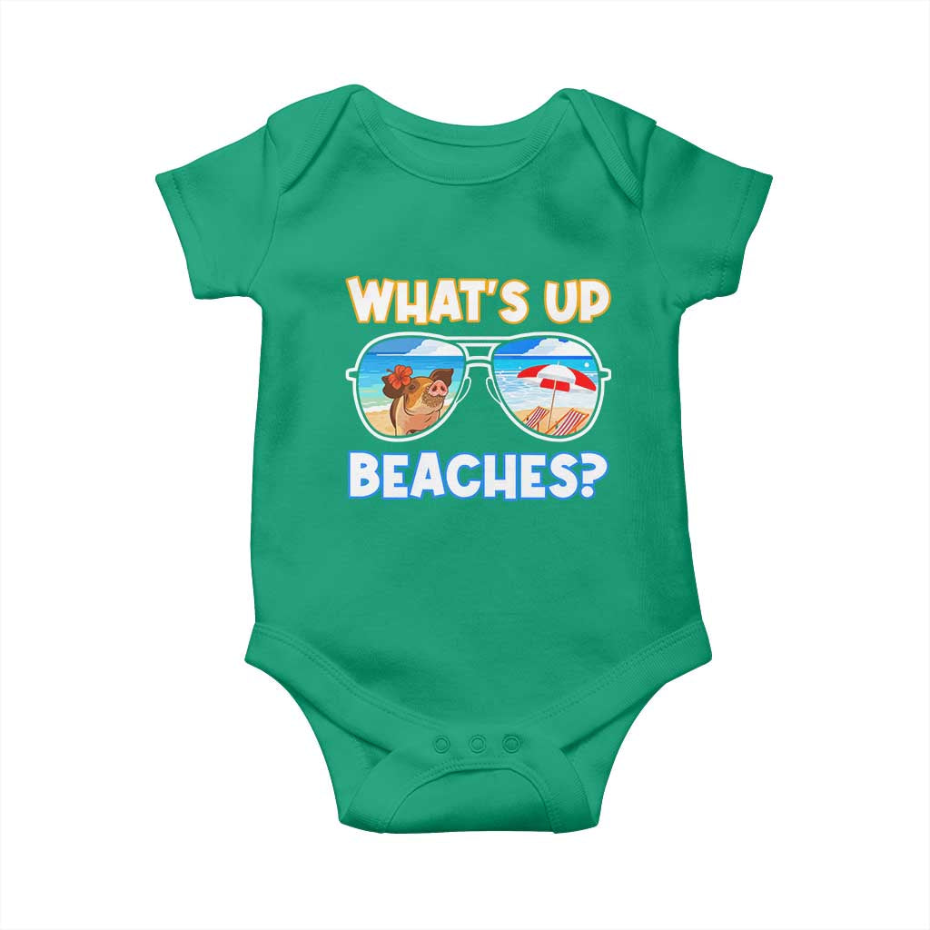 Bahamas Swimming Pigs Baby Onesie Pig Swim Caribbean Beach Summer Vacation - Wonder Print Shop