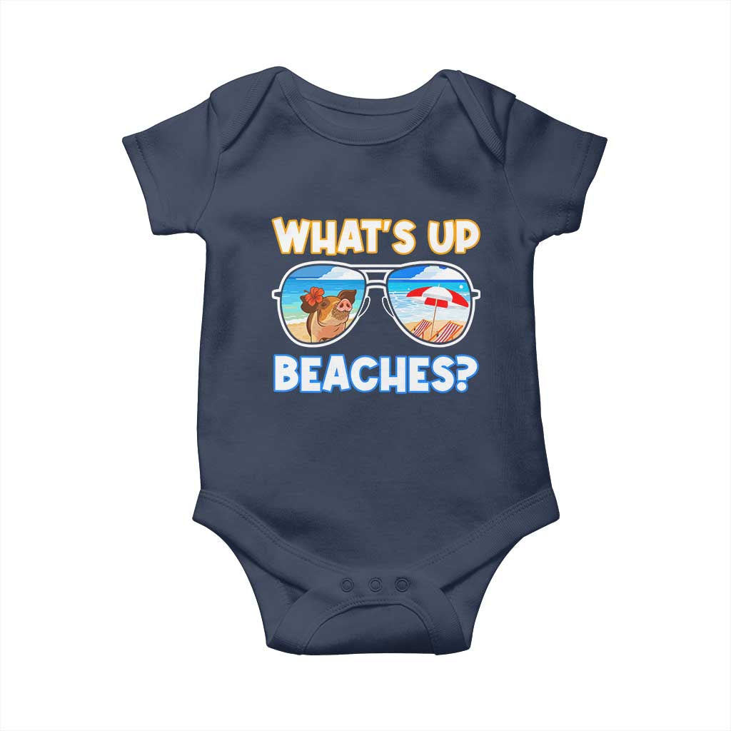 Bahamas Swimming Pigs Baby Onesie Pig Swim Caribbean Beach Summer Vacation - Wonder Print Shop