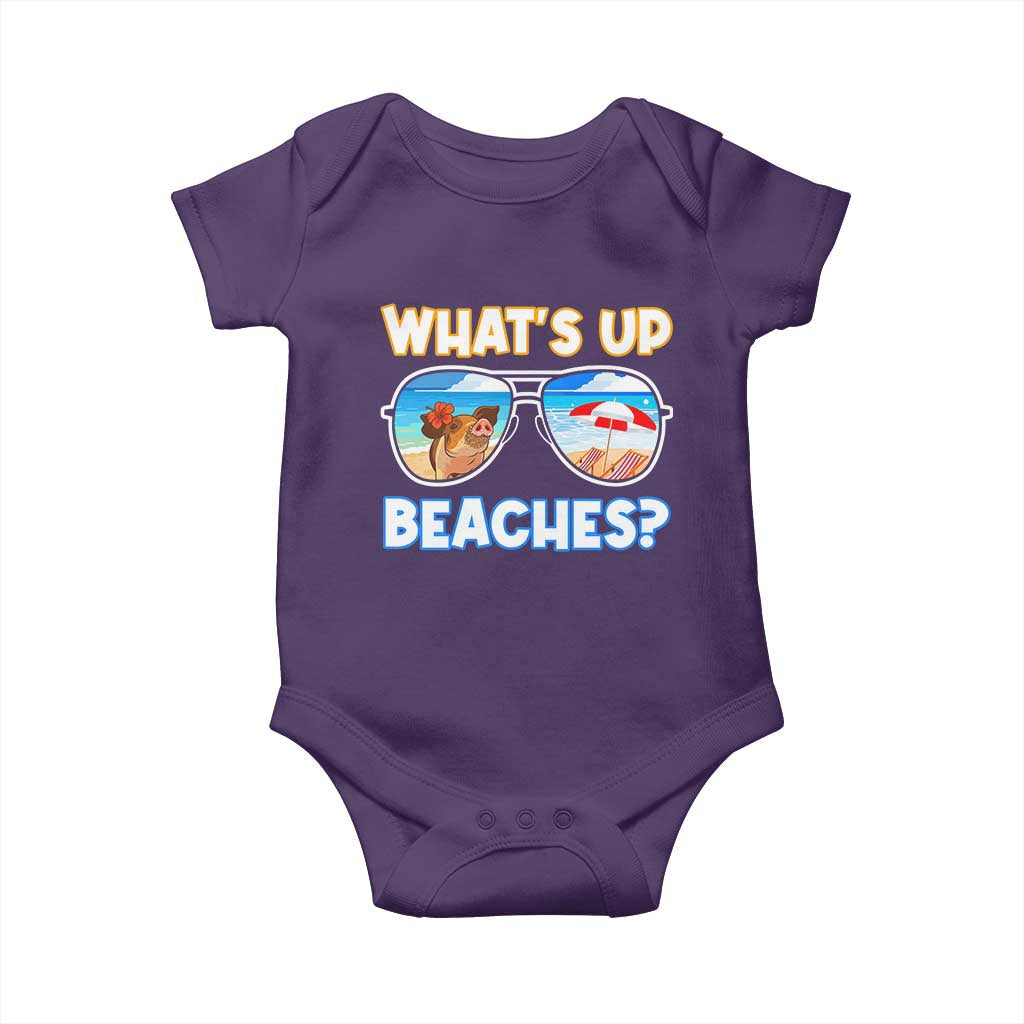 Bahamas Swimming Pigs Baby Onesie Pig Swim Caribbean Beach Summer Vacation - Wonder Print Shop