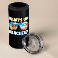 Bahamas Swimming Pigs 4 in 1 Can Cooler Tumbler Pig Swim Caribbean Beach Summer Vacation - Wonder Print Shop