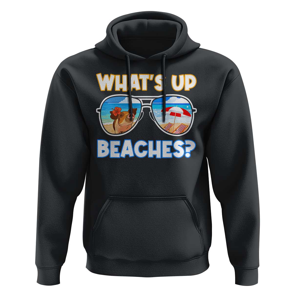 Bahamas Swimming Pigs Hoodie Pig Swim Caribbean Beach Summer Vacation - Wonder Print Shop
