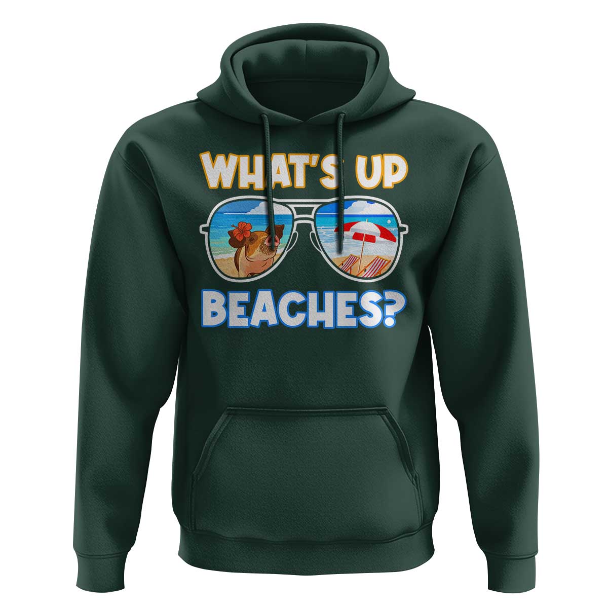 Bahamas Swimming Pigs Hoodie Pig Swim Caribbean Beach Summer Vacation - Wonder Print Shop
