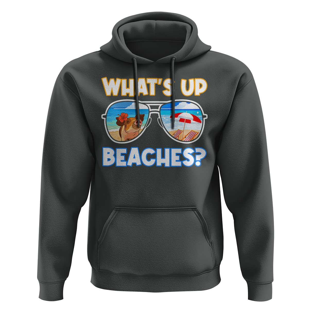 Bahamas Swimming Pigs Hoodie Pig Swim Caribbean Beach Summer Vacation - Wonder Print Shop
