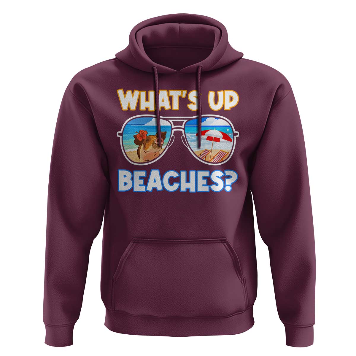 Bahamas Swimming Pigs Hoodie Pig Swim Caribbean Beach Summer Vacation - Wonder Print Shop