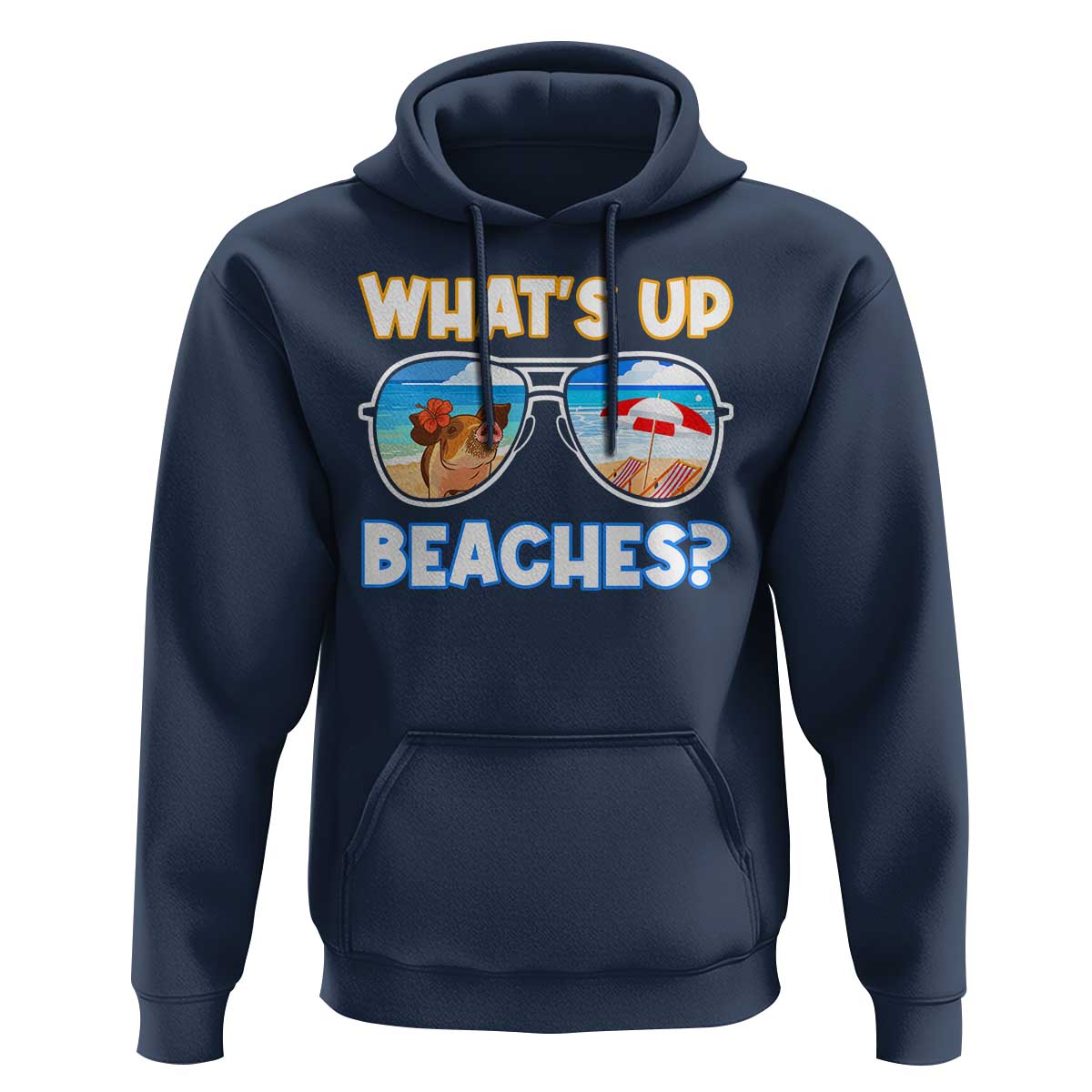 Bahamas Swimming Pigs Hoodie Pig Swim Caribbean Beach Summer Vacation - Wonder Print Shop