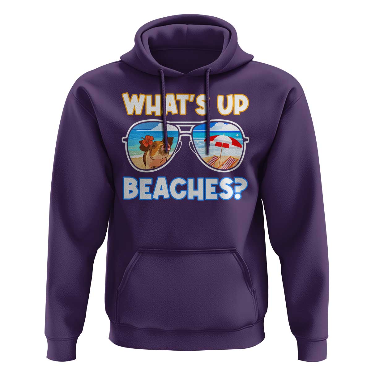 Bahamas Swimming Pigs Hoodie Pig Swim Caribbean Beach Summer Vacation - Wonder Print Shop