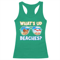 Bahamas Swimming Pigs Racerback Tank Top Pig Swim Caribbean Beach Summer Vacation - Wonder Print Shop