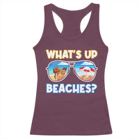 Bahamas Swimming Pigs Racerback Tank Top Pig Swim Caribbean Beach Summer Vacation - Wonder Print Shop