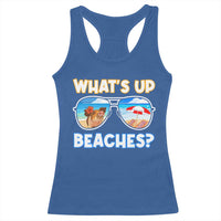 Bahamas Swimming Pigs Racerback Tank Top Pig Swim Caribbean Beach Summer Vacation - Wonder Print Shop