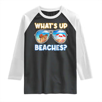 Bahamas Swimming Pigs Raglan Shirt Pig Swim Caribbean Beach Summer Vacation - Wonder Print Shop