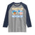 Bahamas Swimming Pigs Raglan Shirt Pig Swim Caribbean Beach Summer Vacation - Wonder Print Shop