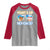 Bahamas Swimming Pigs Raglan Shirt Pig Swim Caribbean Beach Summer Vacation - Wonder Print Shop