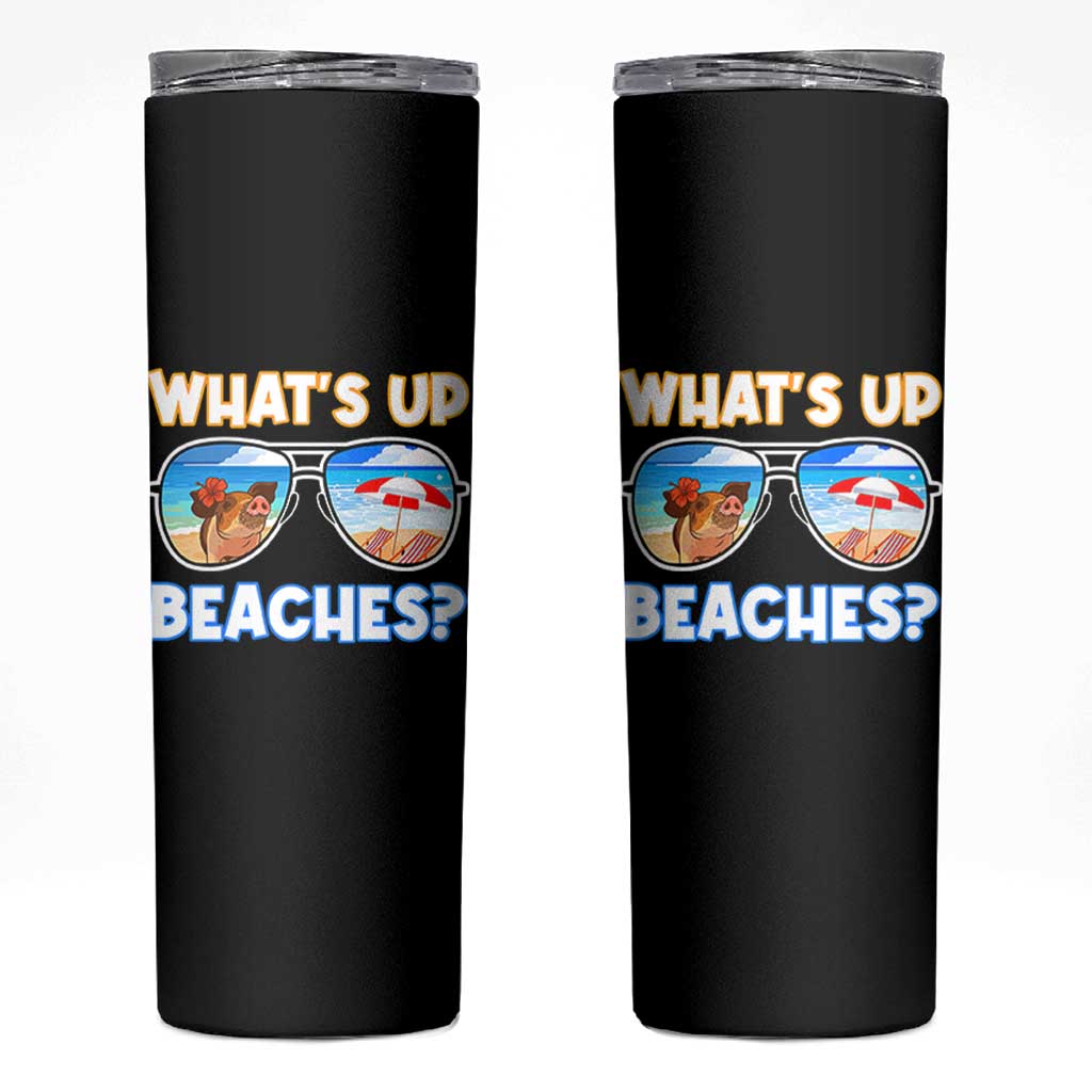 Bahamas Swimming Pigs Skinny Tumbler Pig Swim Caribbean Beach Summer Vacation - Wonder Print Shop