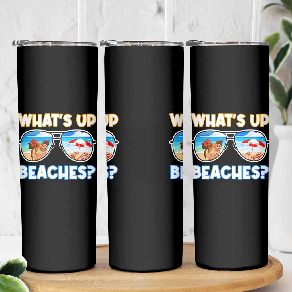 Bahamas Swimming Pigs Skinny Tumbler Pig Swim Caribbean Beach Summer Vacation - Wonder Print Shop