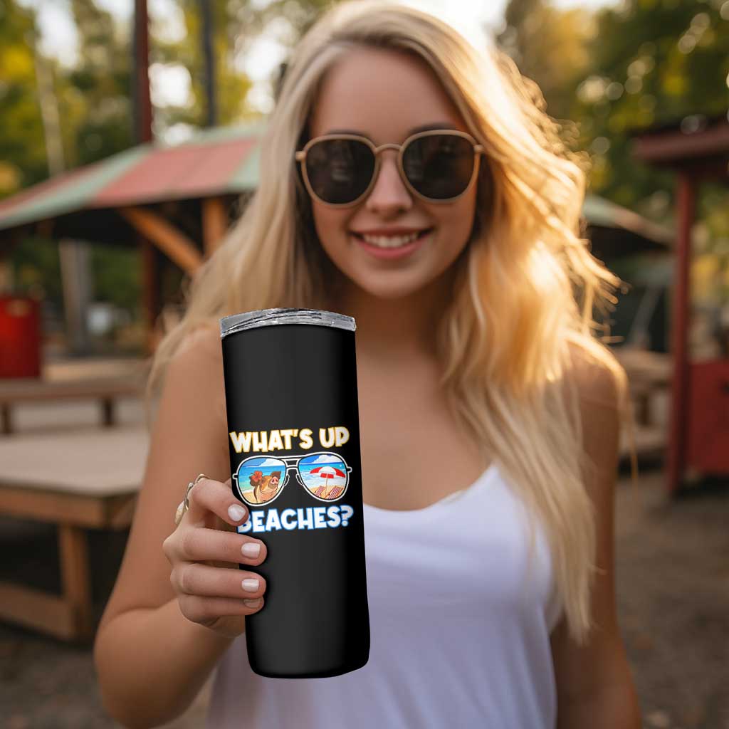 Bahamas Swimming Pigs Skinny Tumbler Pig Swim Caribbean Beach Summer Vacation - Wonder Print Shop