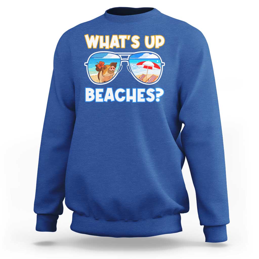 Bahamas Swimming Pigs Sweatshirt Pig Swim Caribbean Beach Summer Vacation - Wonder Print Shop
