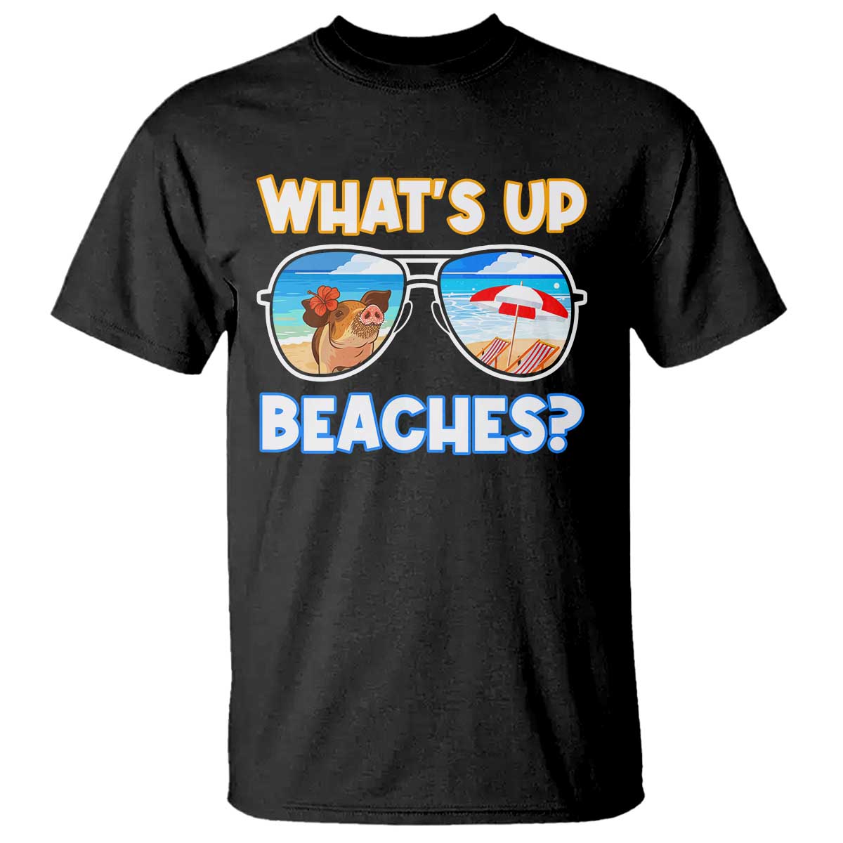 Bahamas Swimming Pigs T Shirt Pig Swim Caribbean Beach Summer Vacation - Wonder Print Shop