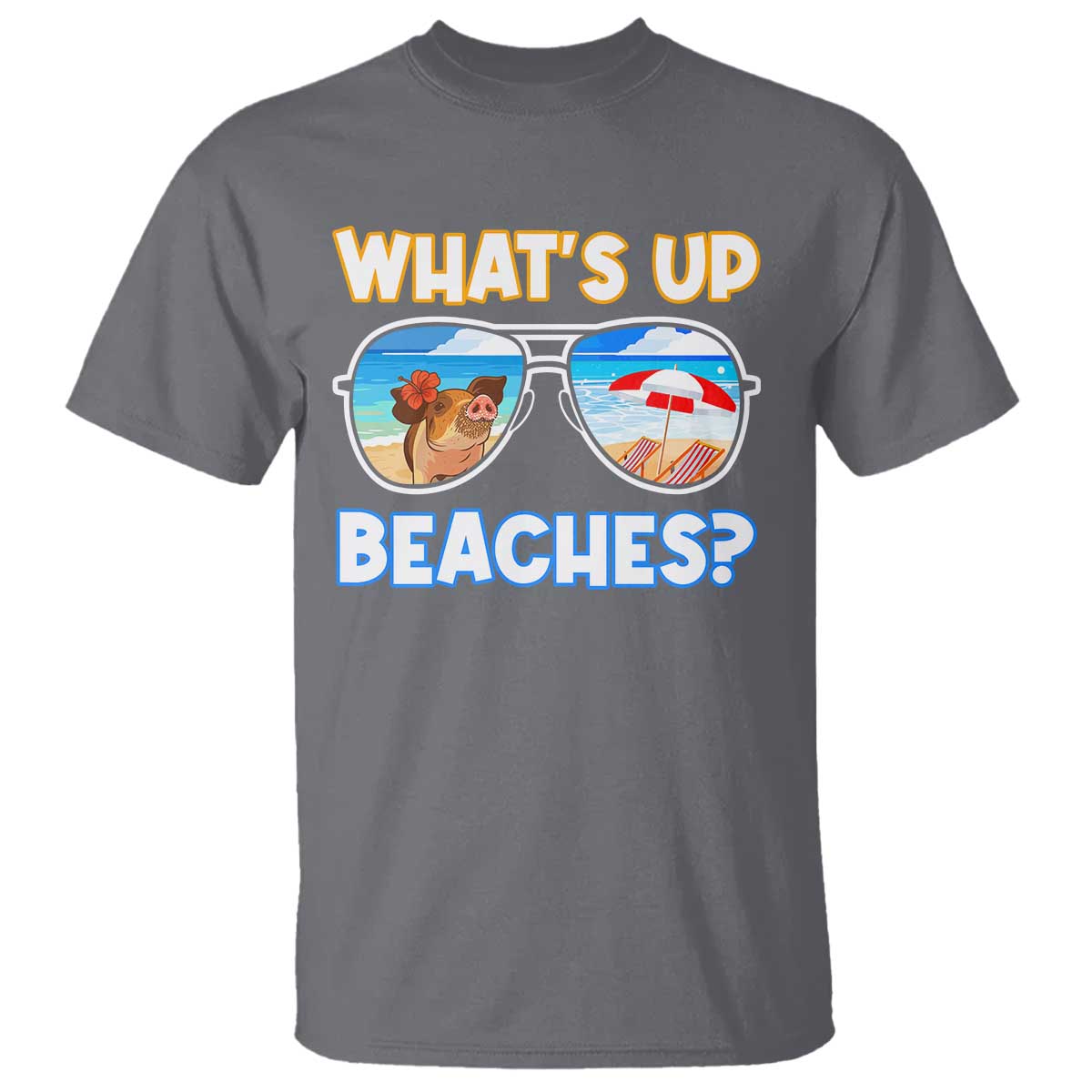Bahamas Swimming Pigs T Shirt Pig Swim Caribbean Beach Summer Vacation - Wonder Print Shop
