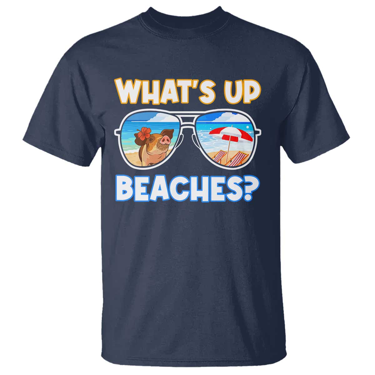 Bahamas Swimming Pigs T Shirt Pig Swim Caribbean Beach Summer Vacation - Wonder Print Shop