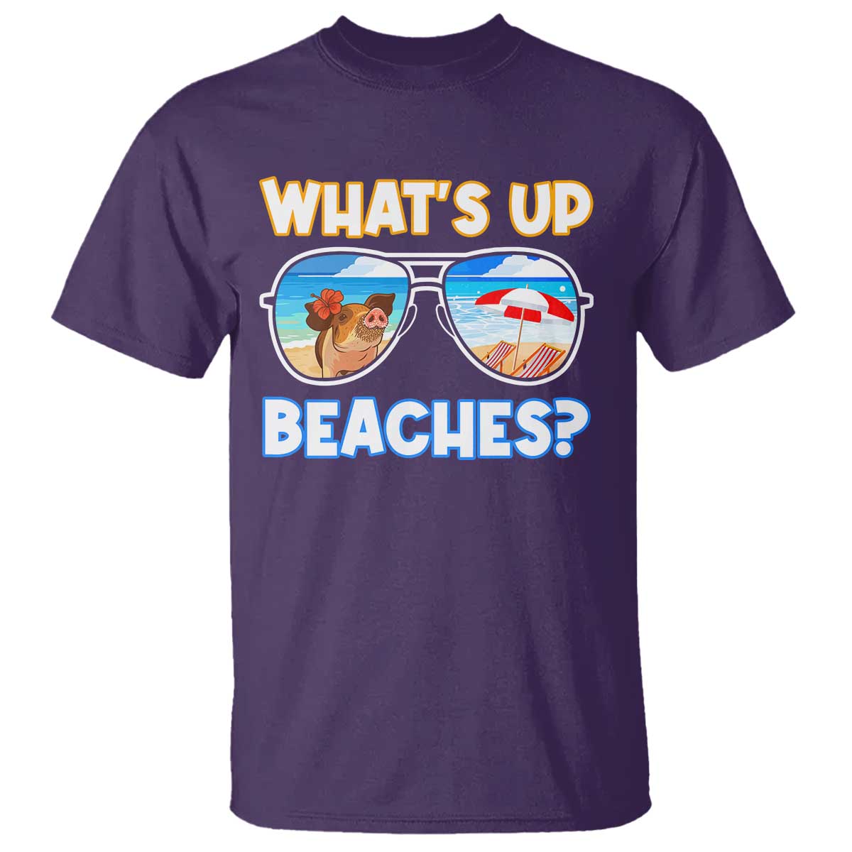 Bahamas Swimming Pigs T Shirt Pig Swim Caribbean Beach Summer Vacation - Wonder Print Shop
