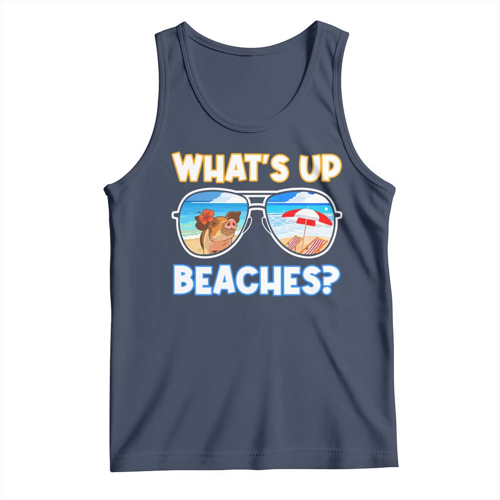 Bahamas Swimming Pigs Tank Top Pig Swim Caribbean Beach Summer Vacation - Wonder Print Shop