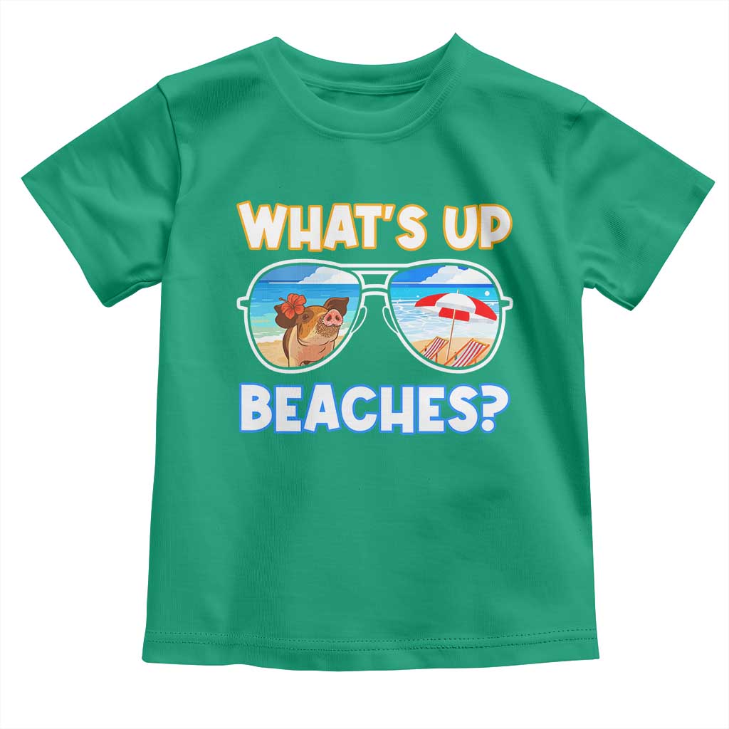 Bahamas Swimming Pigs Toddler T Shirt Pig Swim Caribbean Beach Summer Vacation - Wonder Print Shop