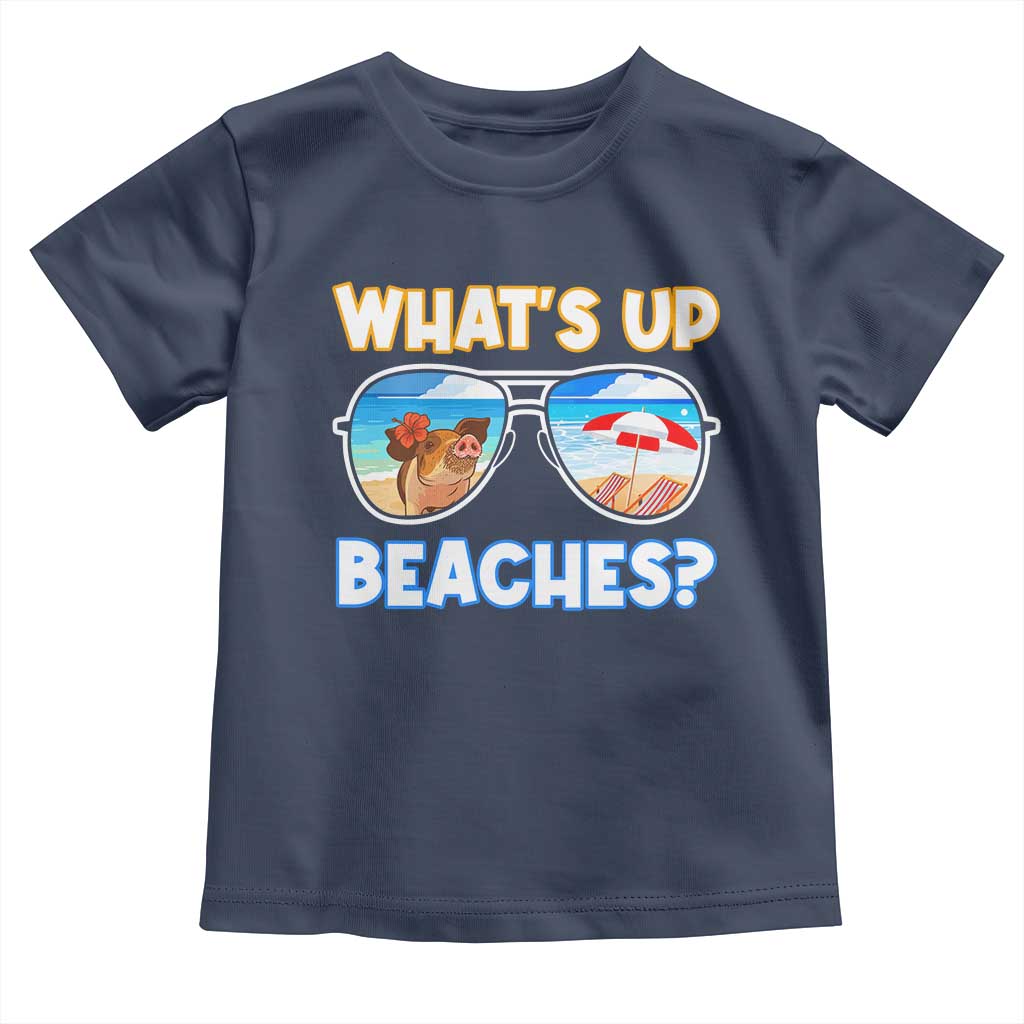Bahamas Swimming Pigs Toddler T Shirt Pig Swim Caribbean Beach Summer Vacation - Wonder Print Shop