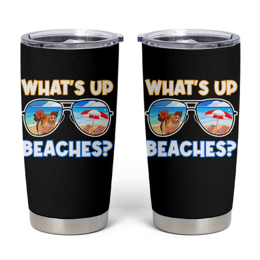 Bahamas Swimming Pigs Tumbler Cup Pig Swim Caribbean Beach Summer Vacation - Wonder Print Shop