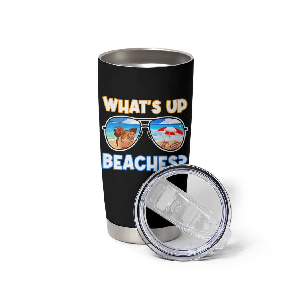 Bahamas Swimming Pigs Tumbler Cup Pig Swim Caribbean Beach Summer Vacation - Wonder Print Shop