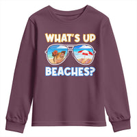 Bahamas Swimming Pigs Youth Sweatshirt Pig Swim Caribbean Beach Summer Vacation - Wonder Print Shop